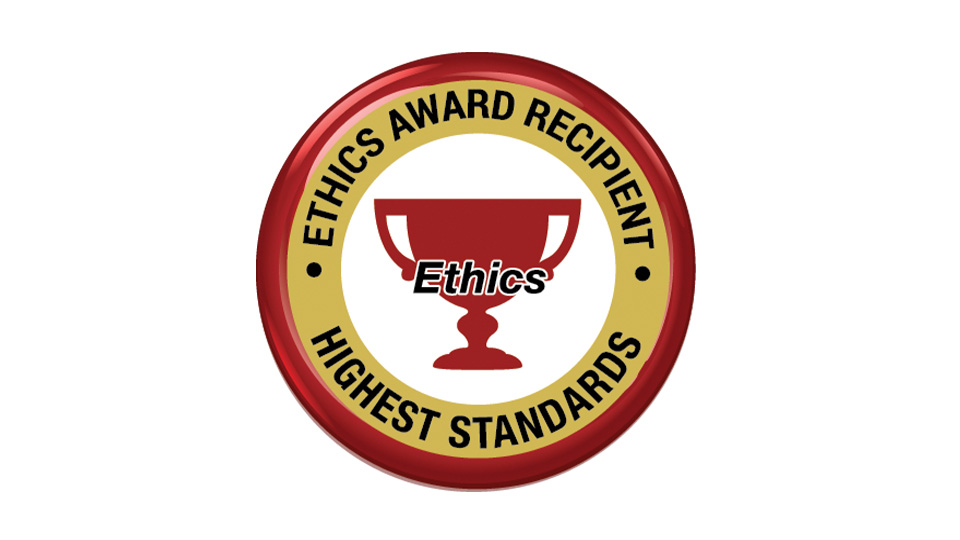 Ethics Award Recipient badge