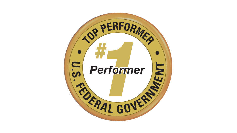 Top Performer U.S. federal Government Badge